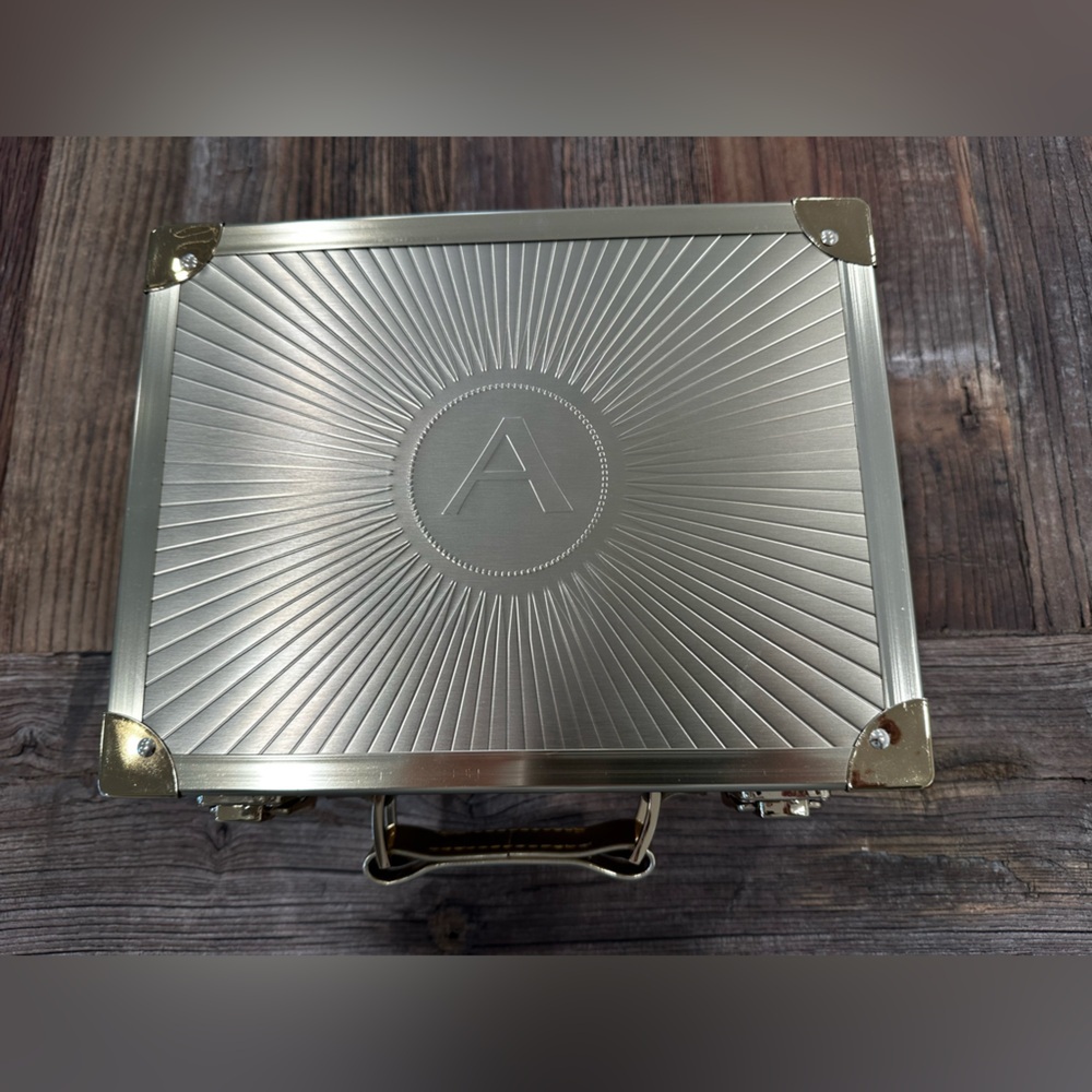 Gold Aluminum Briefcase box
